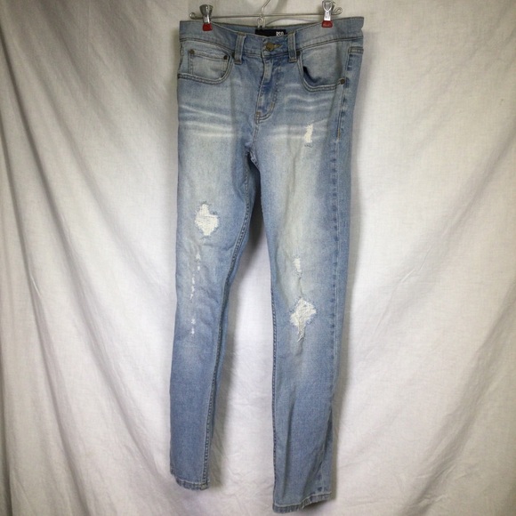 RSQ Other - RSQ Mens Seattle Skinny Tapered Distressed Light Wash Blue Jeans Sz 30
